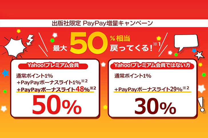 出版社限定!最大50%ポイント還元！