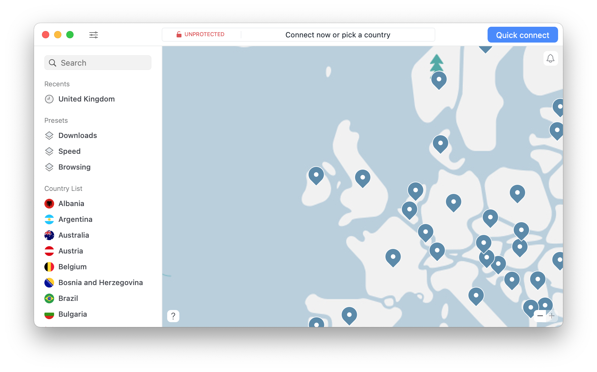 NordVPNのアプリで海外のサーバーへ安全に接続できます！