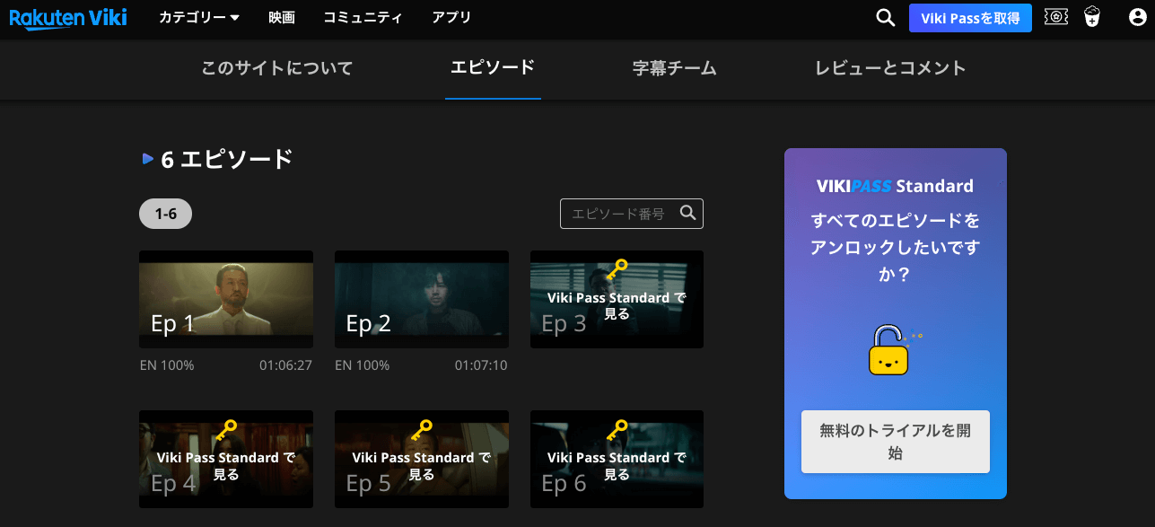 「ミッキ(Decoy:part1)」は楽天vikiで視聴可能！
