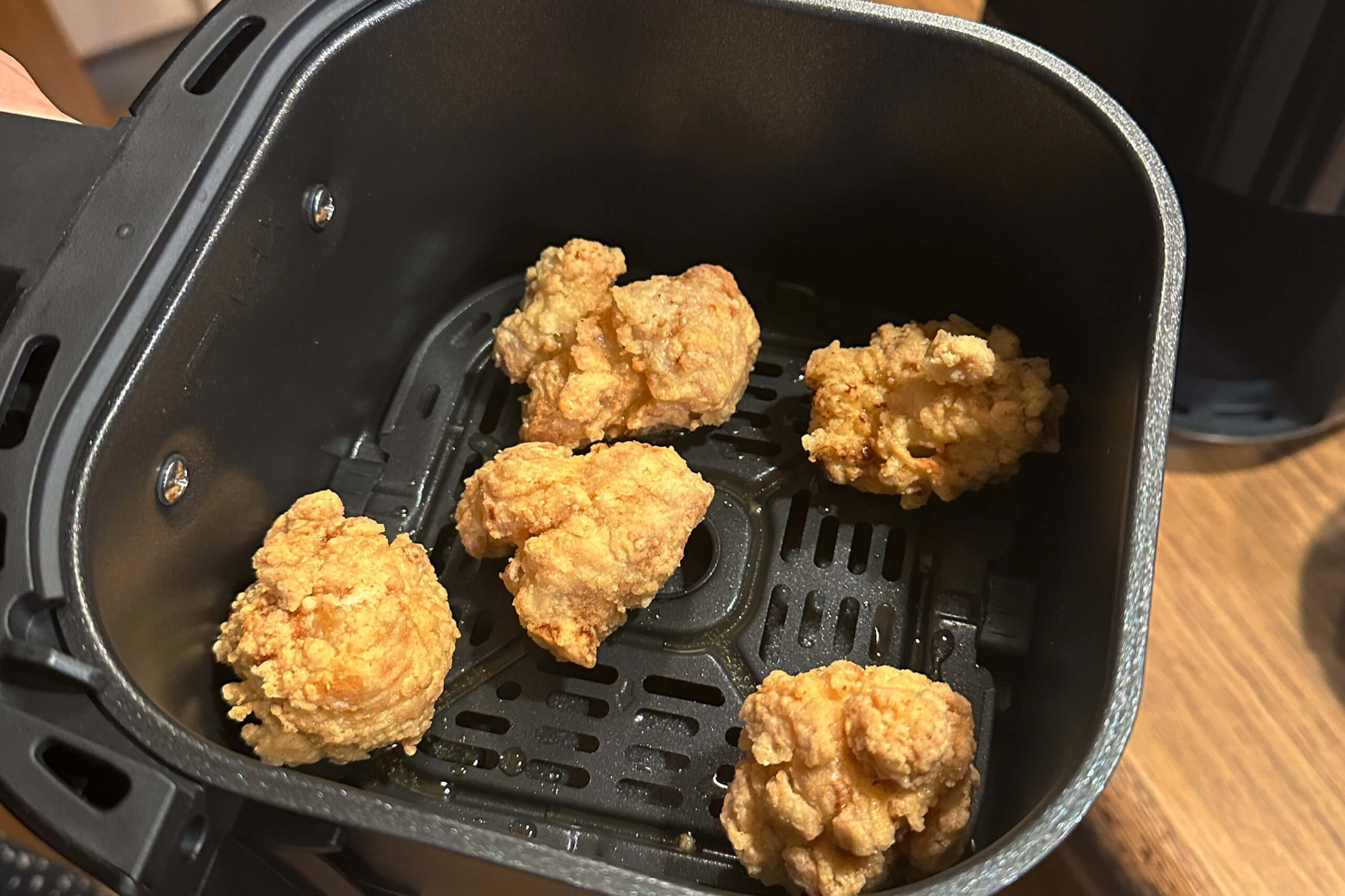 お惣菜の唐揚げを「温め直し」しました！