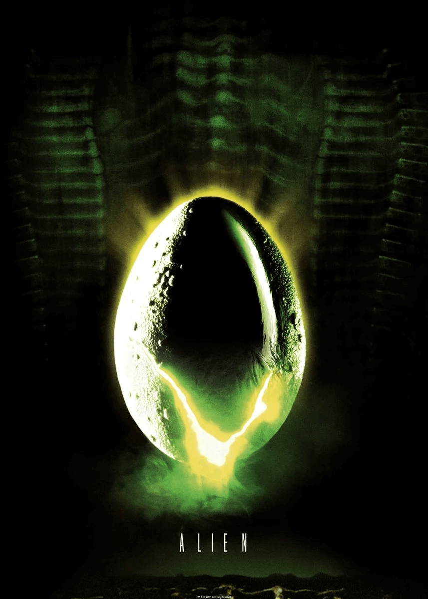 「Alien Glowing Egg Poster」- Displate公式サイト