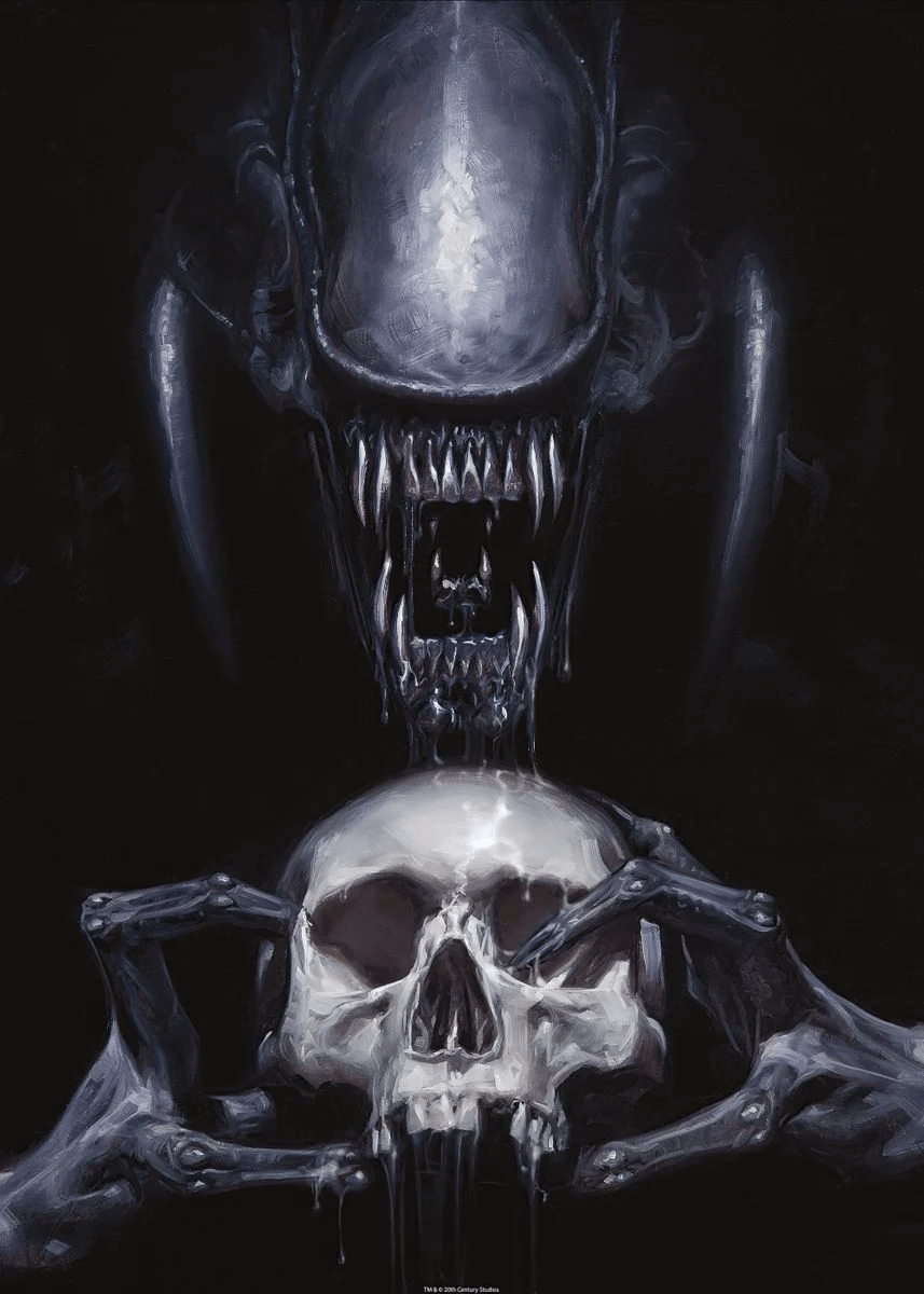 「Alien With A Skull」- Displate公式サイト