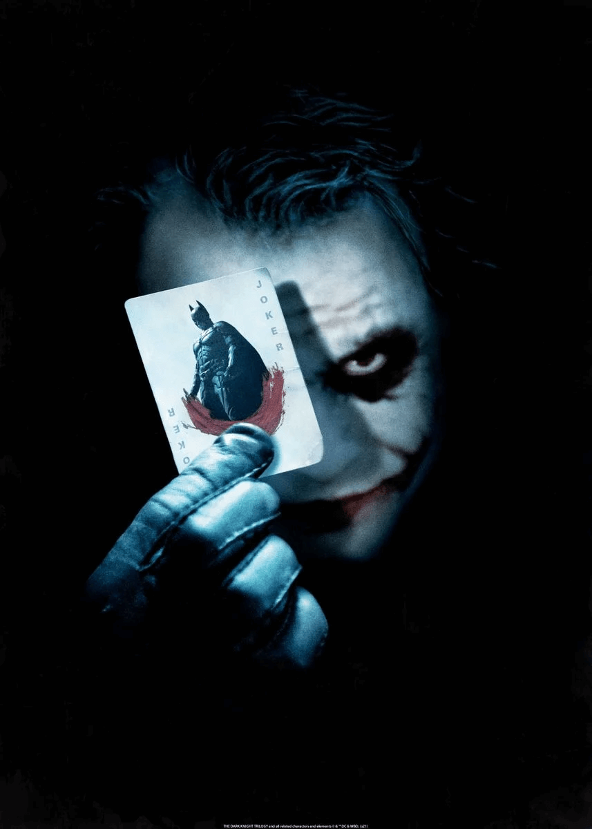 「Joker with Batman card」- Displate公式サイト