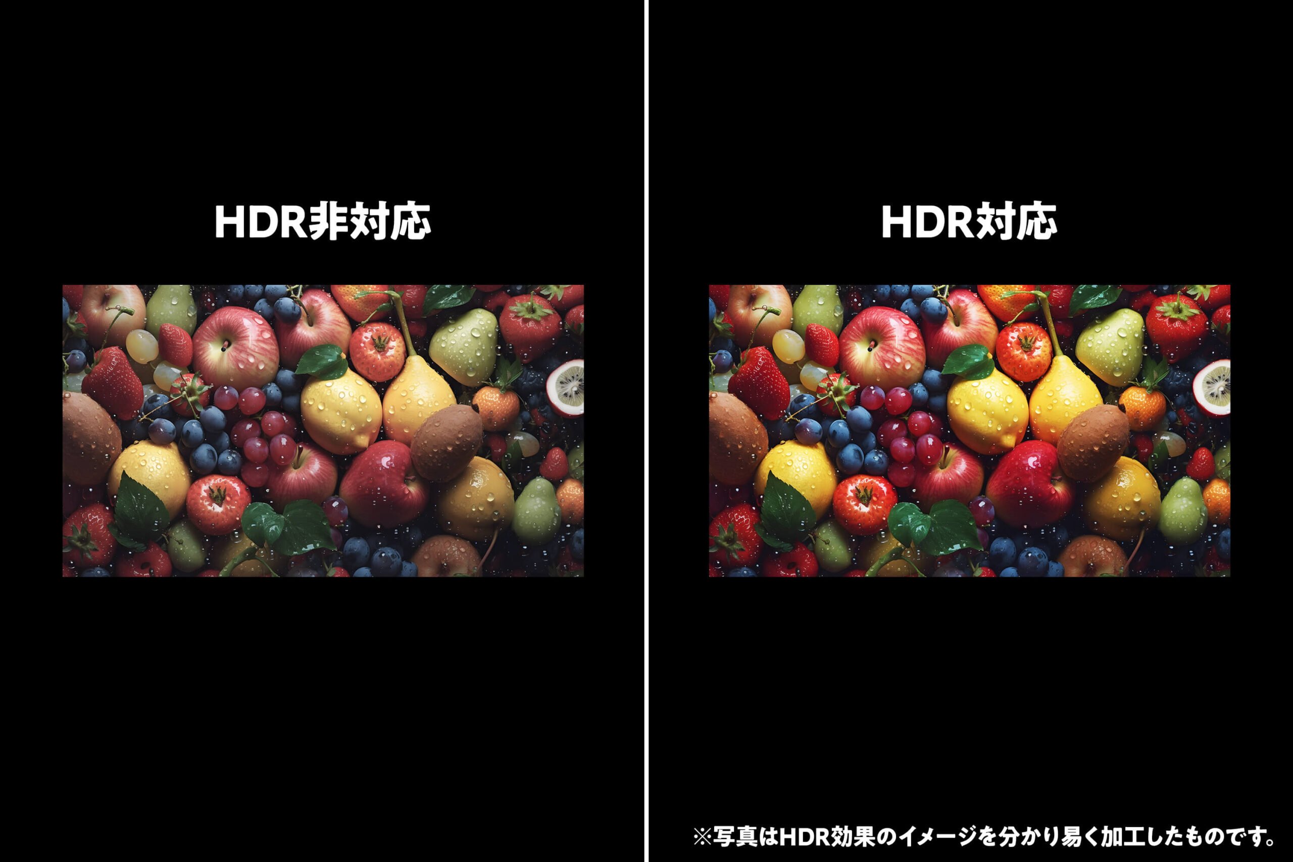 HDRには対応していない…