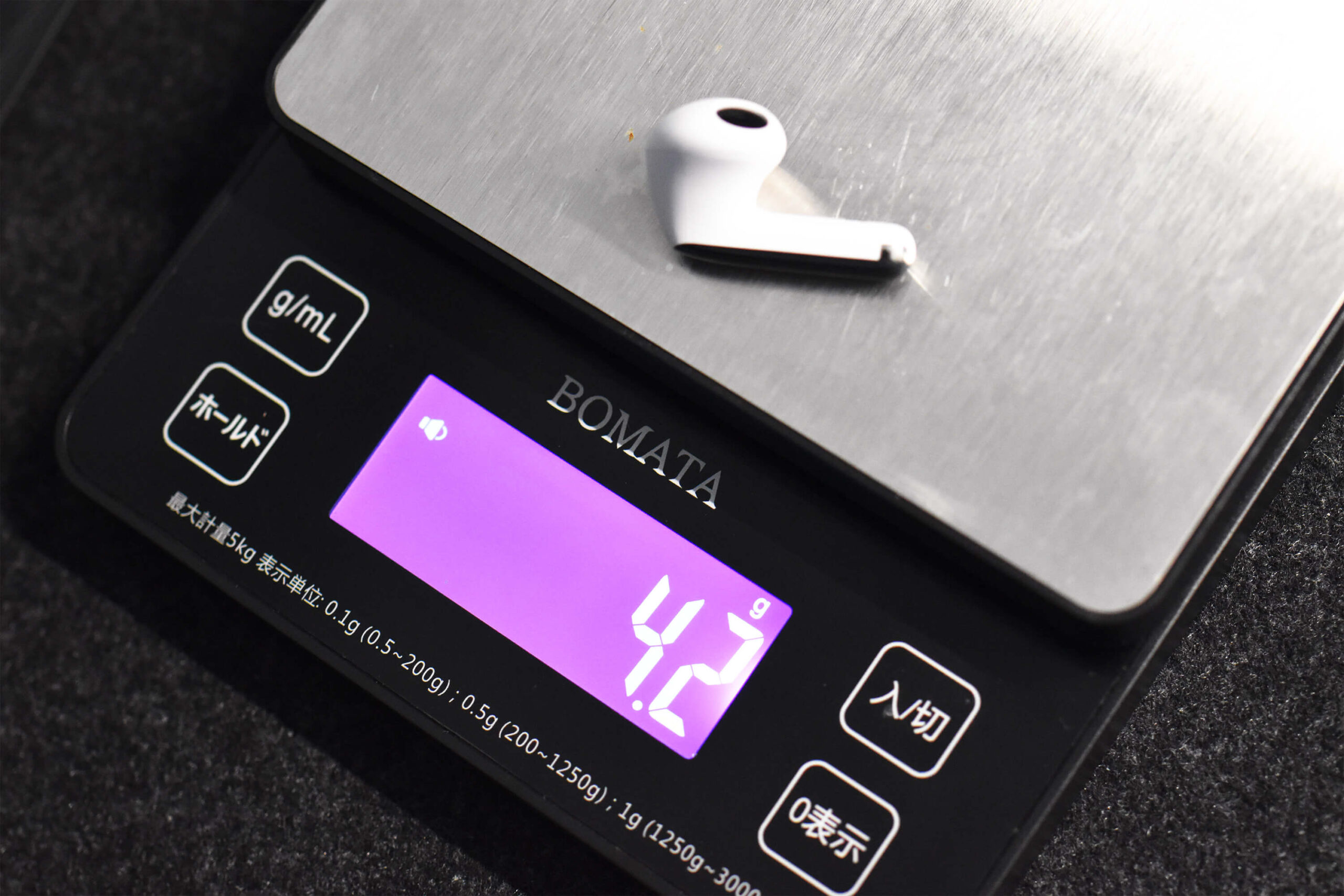 本体重量：片耳4.2g