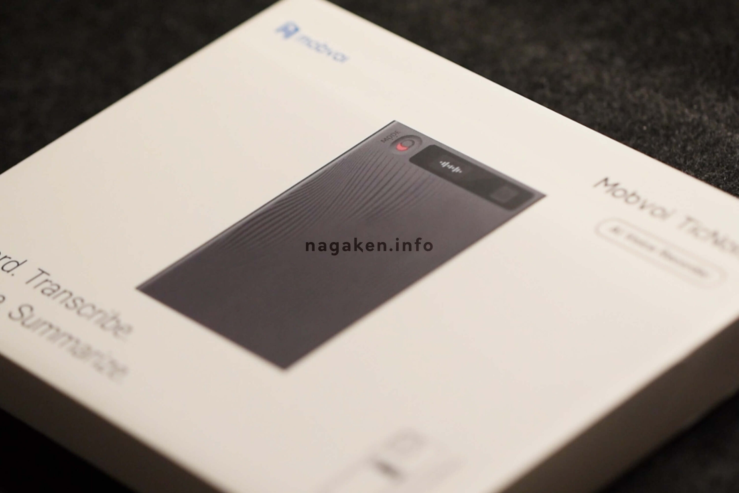 Mobvoi TicNote（モブボイ ティックノート）のパッケージ